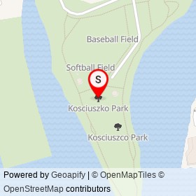 Kosciuszko Park on , Stamford Connecticut - location map