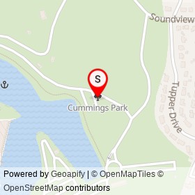 Cummings Park on , Stamford Connecticut - location map