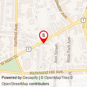 KFC Stamford on West Main Street, Stamford Connecticut - location map