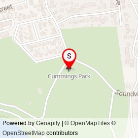 Cummings Park on , Stamford Connecticut - location map