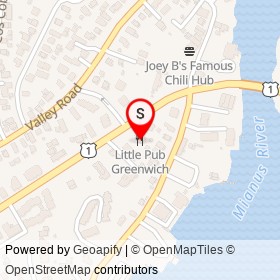 Little Pub Greenwich on East Putnam Avenue, Greenwich Connecticut - location map