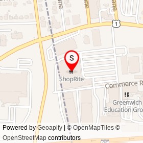 ShopRite on Commerce Road, Stamford Connecticut - location map