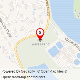 Grass Island on , Greenwich Connecticut - location map
