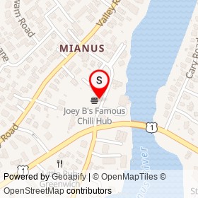 Little Luigi's Pizza on River Road Extension, Greenwich Connecticut - location map