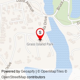 Grass Island Park on , Greenwich Connecticut - location map