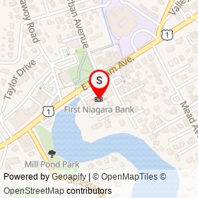 First Niagara Bank on East Putnam Avenue, Greenwich Connecticut - location map