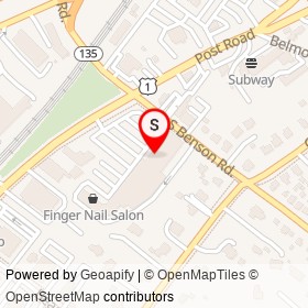 Village Bagels on Post Road, Fairfield Connecticut - location map