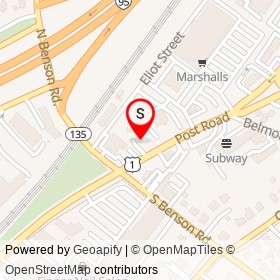 Colonial Haircutters on Post Road, Fairfield Connecticut - location map
