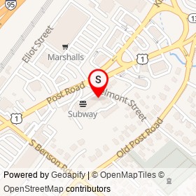 Penfield Service Center on Post Road, Fairfield Connecticut - location map