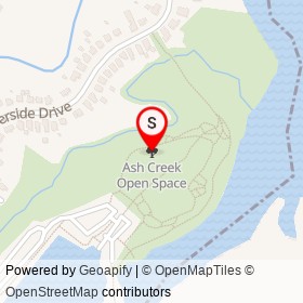 Ash Creek Open Space on , Fairfield Connecticut - location map