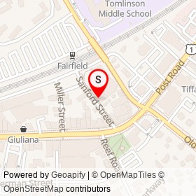 Crave on Sanford Street, Fairfield Connecticut - location map