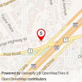 7-Eleven on Kings Highway West, Fairfield Connecticut - location map
