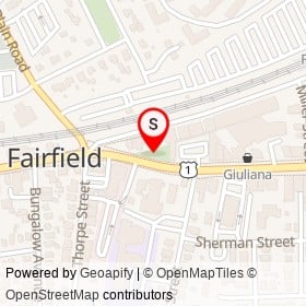 Fairfield on , Fairfield Connecticut - location map