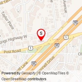 Shell on Post Road, Fairfield Connecticut - location map