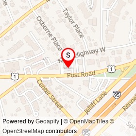 Fred's Car Wash on Kings Highway West, Fairfield Connecticut - location map