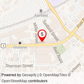 Colony Grill on Post Road, Fairfield Connecticut - location map