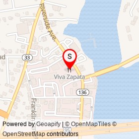 Viva Zapata on Riverside Avenue, Westport Connecticut - location map