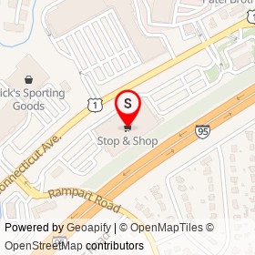 Stop & Shop on I 95, Norwalk Connecticut - location map