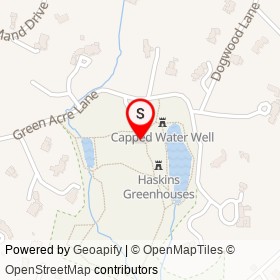 Haskins House on Green Acre Lane, Westport Connecticut - location map