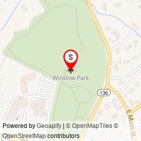 Winslow Park on , Westport Connecticut - location map