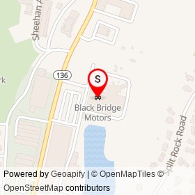 Black Bridge Motors on Wilson Avenue, Norwalk Connecticut - location map