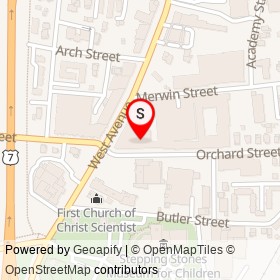 Sedona Taphouse on Orchard Street, Norwalk Connecticut - location map