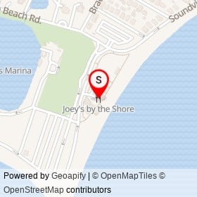 Joey's by the Shore on Compo Beach Road, Westport Connecticut - location map