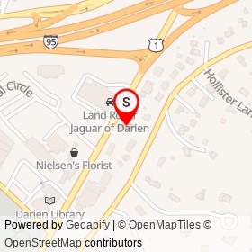 Shake Shack on Post Road, Darien Connecticut - location map