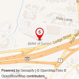 BMW of Darien on Ledge Road, Darien Connecticut - location map