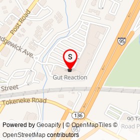 Gut Reaction on Old Kings Highway North, Darien Connecticut - location map
