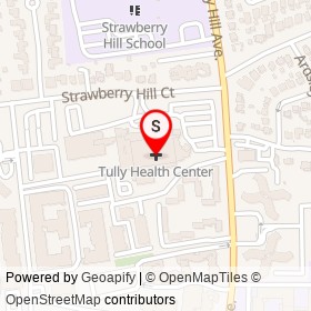 Tully Health Center on Strawberry Hill Court, Stamford Connecticut - location map