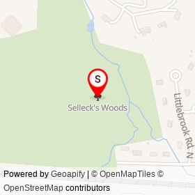 Selleck's Woods on , Darien Connecticut - location map