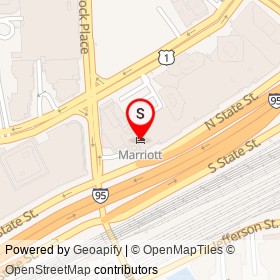 Marriott on North State Street, Stamford Connecticut - location map