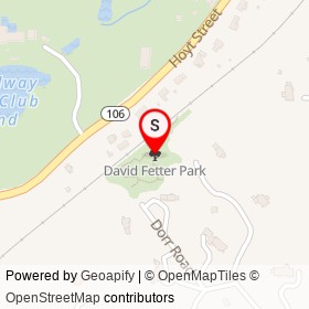 David Fetter Park on , Darien Connecticut - location map