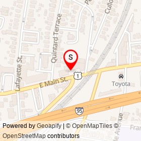 Danny's Cycles on East Main Street, Stamford Connecticut - location map