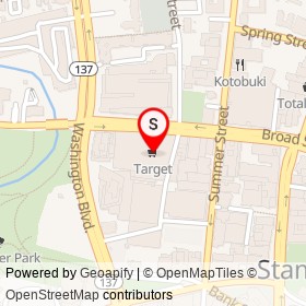 Target on Broad Street, Stamford Connecticut - location map