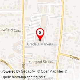 Grade A Markets on Newfield Avenue, Stamford Connecticut - location map