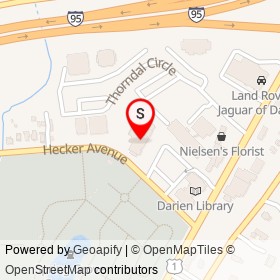Darien Police Station on Hecker Avenue, Darien Connecticut - location map