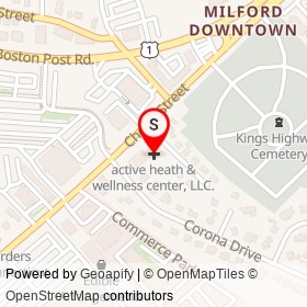 active heath & wellness center, LLC. on Cherry Street, Milford Connecticut - location map