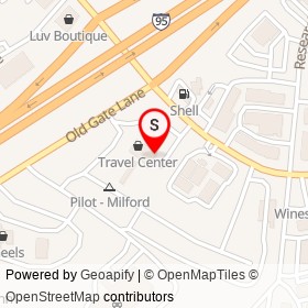 Wendy's on Woodmont Road, Milford Connecticut - location map