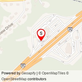 Tesla Supercharger on Milford Travel Plaza Southbound, Milford Connecticut - location map