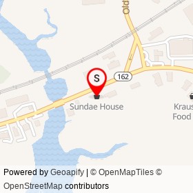 Sundae House on New Haven Avenue, Milford Connecticut - location map