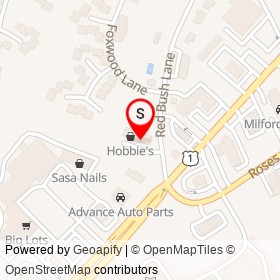 Finger Nail Salon on Red Bush Lane, Milford Connecticut - location map