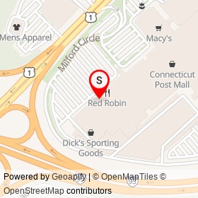 Buffalo Wild Wings on Boston Post Road, Milford Connecticut - location map