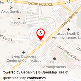 Psychotheraputic Center on Cherry Street, Milford Connecticut - location map