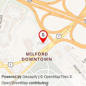 Athenian III Diner on Boston Post Road, Milford Connecticut - location map