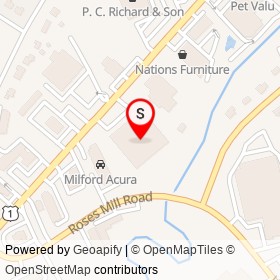 Uncle Bob's Self Storage on Boston Post Road, Milford Connecticut - location map