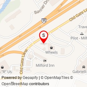 Citgo on Old Gate Lane, Milford Connecticut - location map