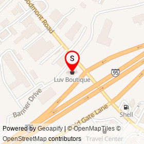 Luv Boutique on Banner Drive, Milford Connecticut - location map