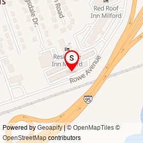 CubeSmart on Rowe Avenue, Milford Connecticut - location map